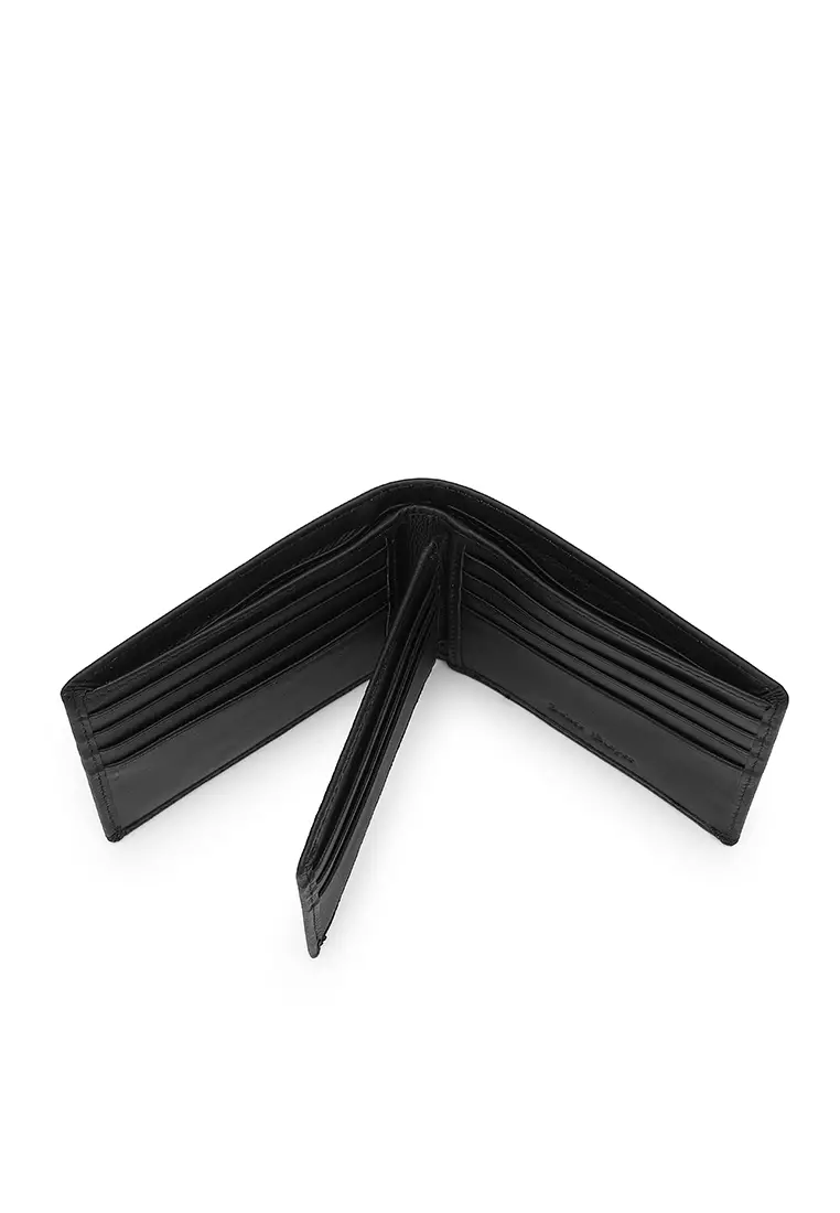 Men's Genuine Leather RFID Blocking Wallet - Black