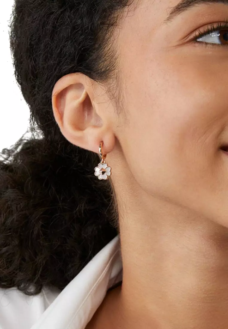 Buy Kate Spade Kate Spade Spades Studs Huggies Earrings in Cream