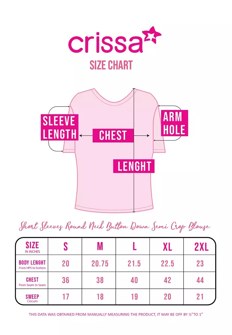 Crumpled Cotton Linen Short Sleeves Blouse