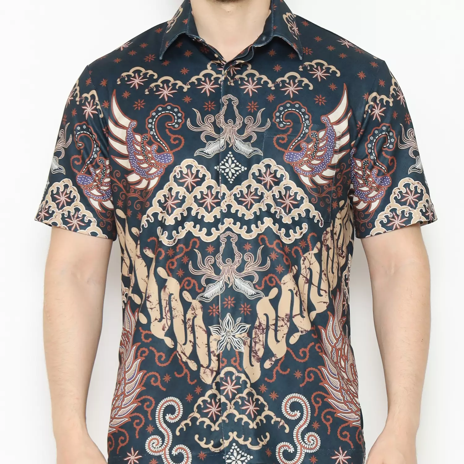 MAGINOT AXEL Batik Pria Active Wear Quick Dry Lengan Pendek