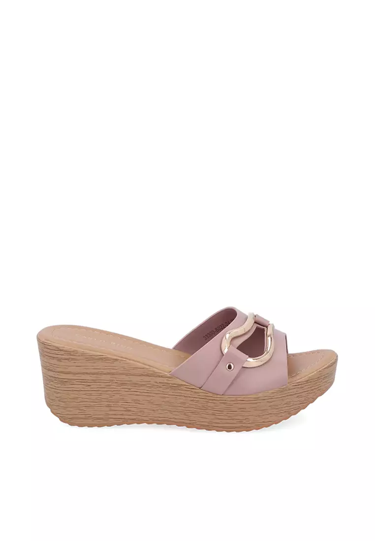 Discount on Carlo Rino  shoes - SKU: Pink Velma Wedges