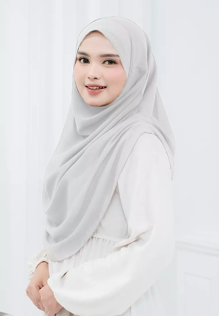 HIJAB INSTAN NASHWA - SILVER GREY