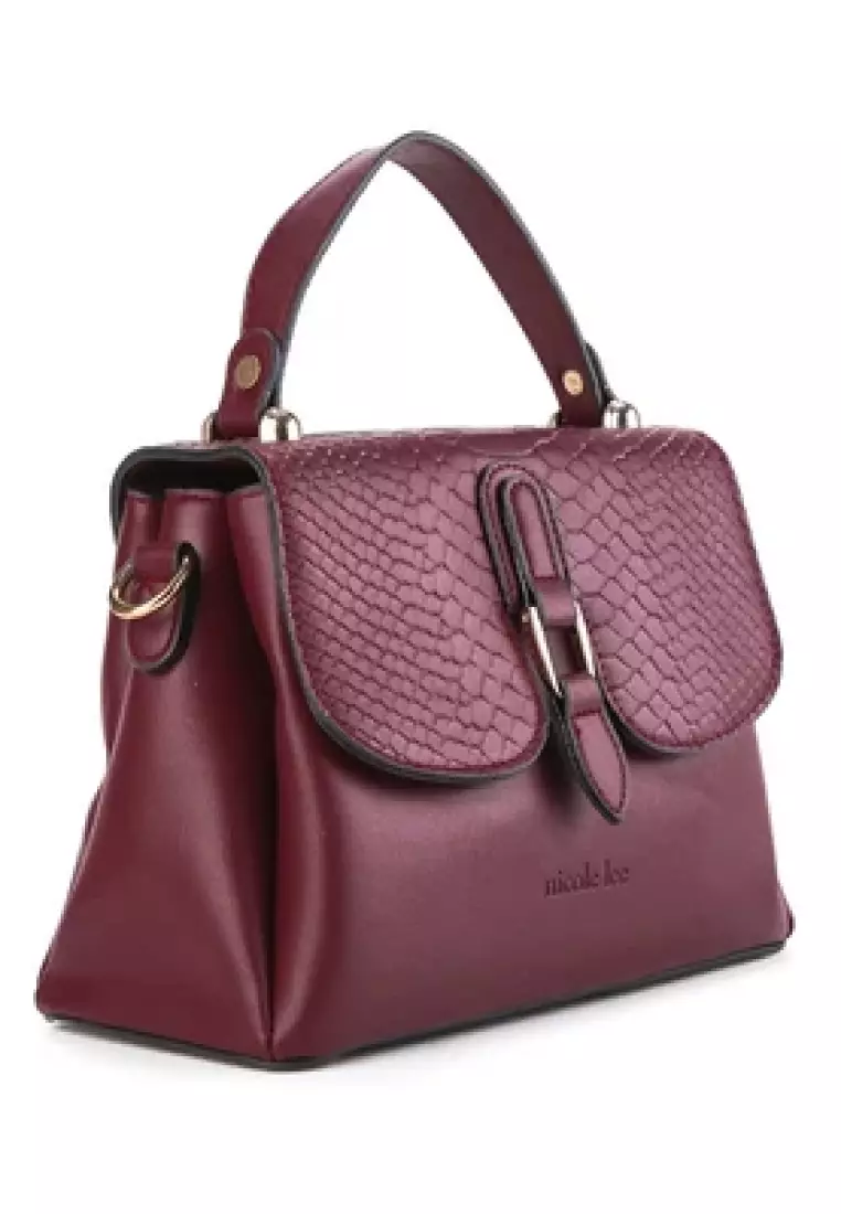 Nicole Lee Tas Wanita Handbag Tote Bag Tas Selempang Tali Panjang Branded 3721508401MAR