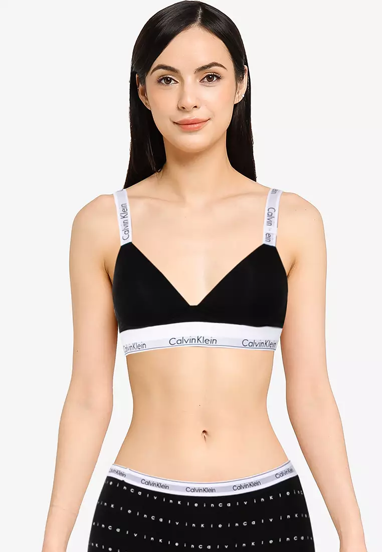 Buy Calvin Klein Underwear Lightly Lined Solid Push Up Plunge