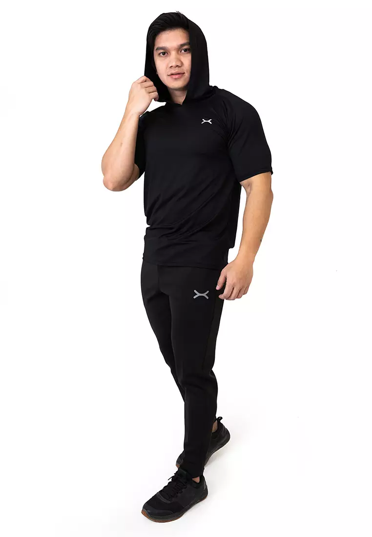 FLEXZONE Sports Hoodie Tees Essential Series Black