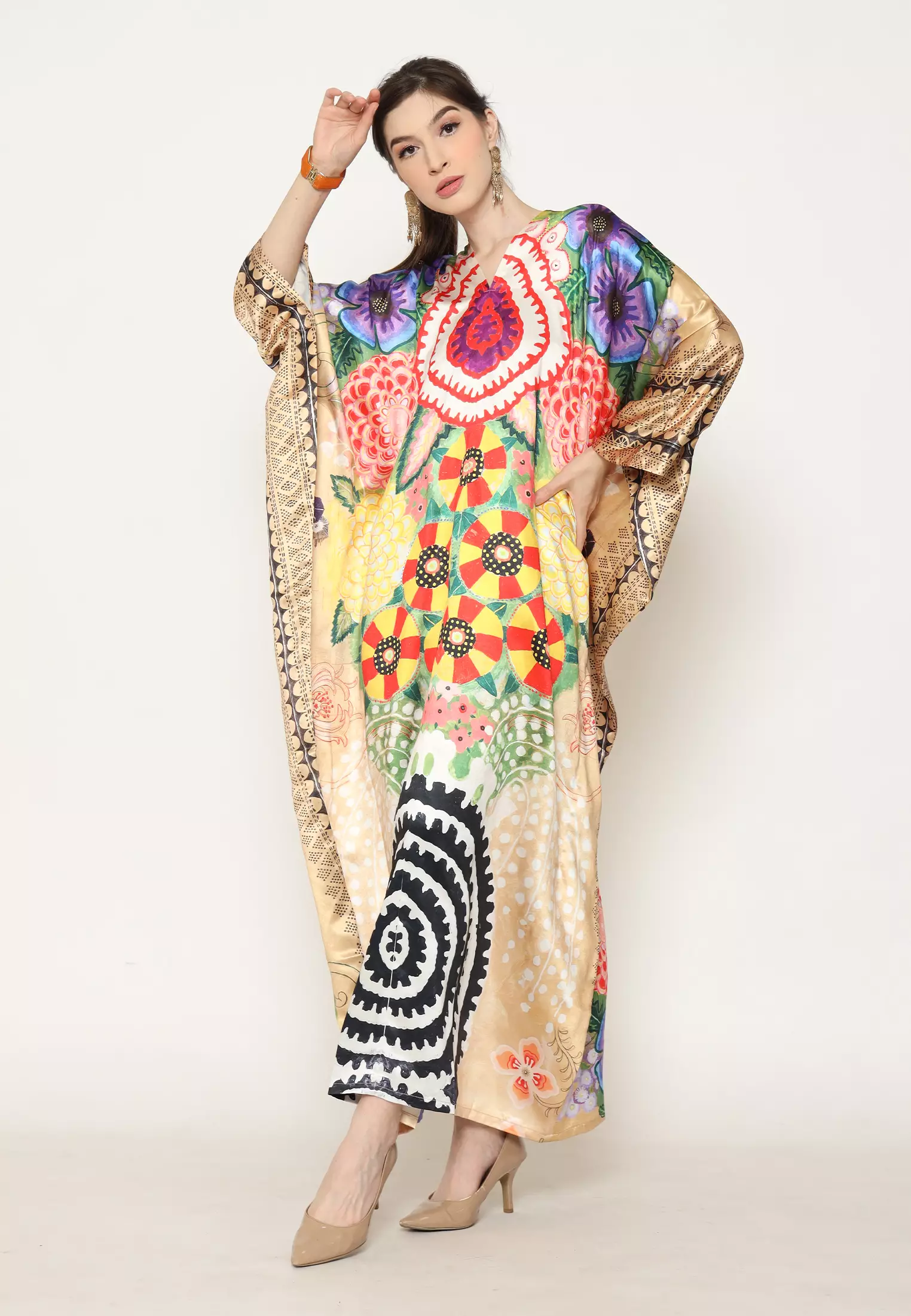 Kanzi Long Sleeve Kaftan