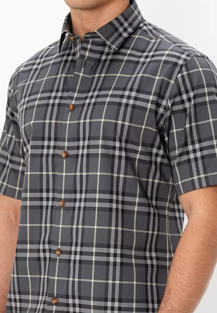 Buy Burberry Shefford Check Short-Sleeve Shirt (nt) 2025