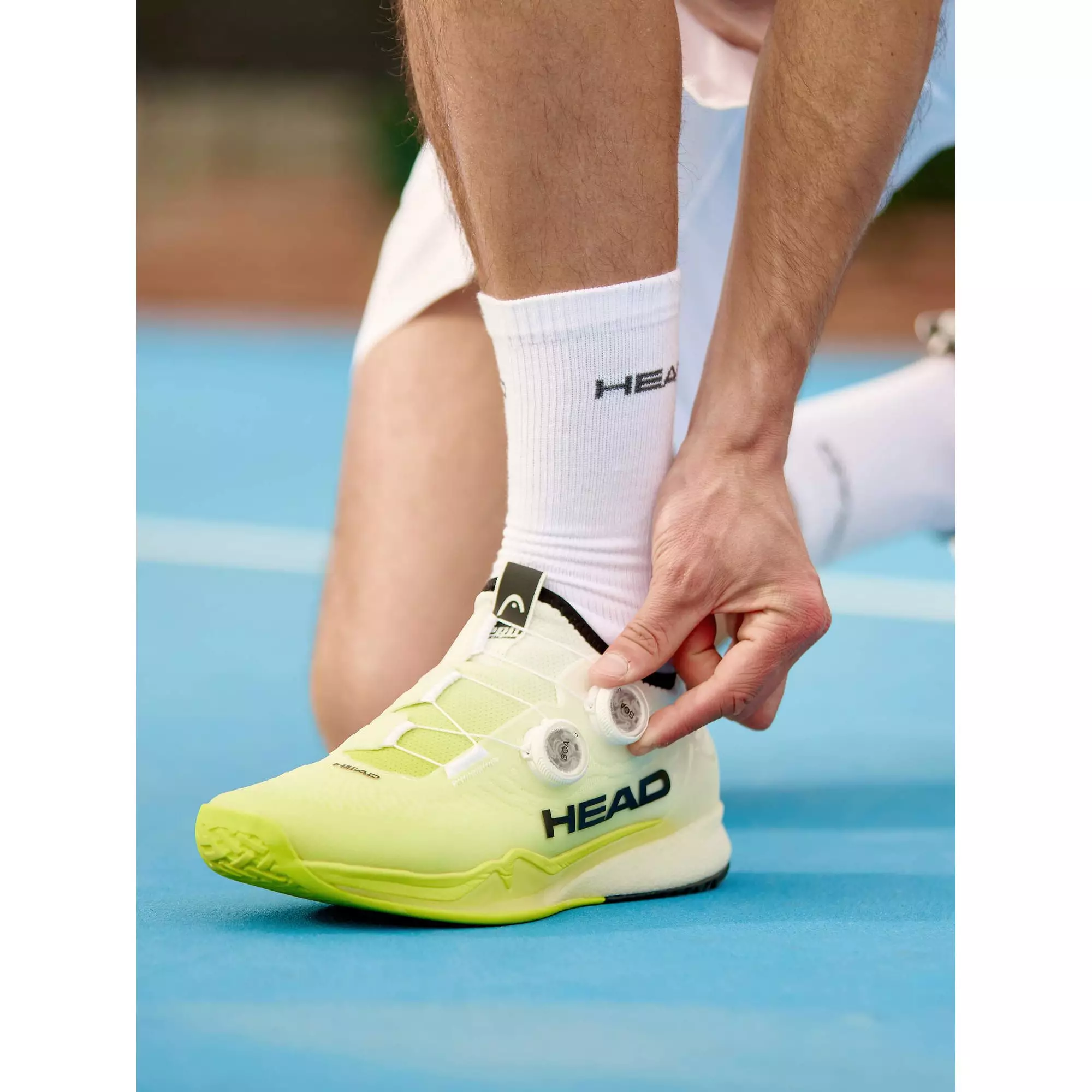 HEAD Tennis Shoes Endure Pro Boa Men 273005 - Sepatu Tennis Pria (Kuning)
