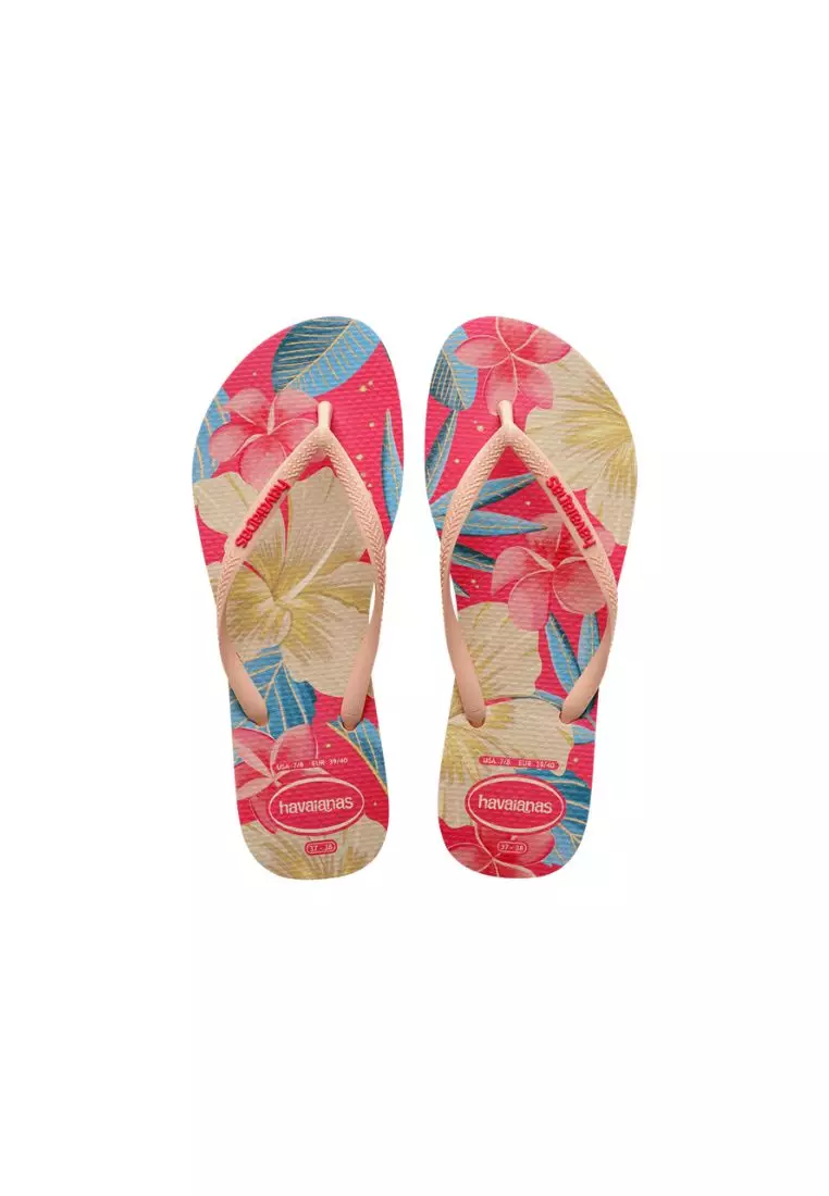 Havaianas slim floral 2025 rosa