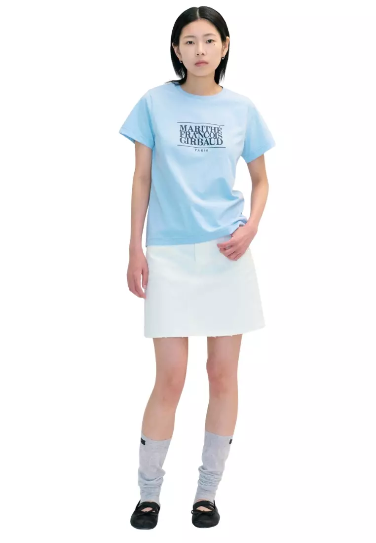 Jual Marithe + Francois Girbaud W Classic Logo Tee - Sky