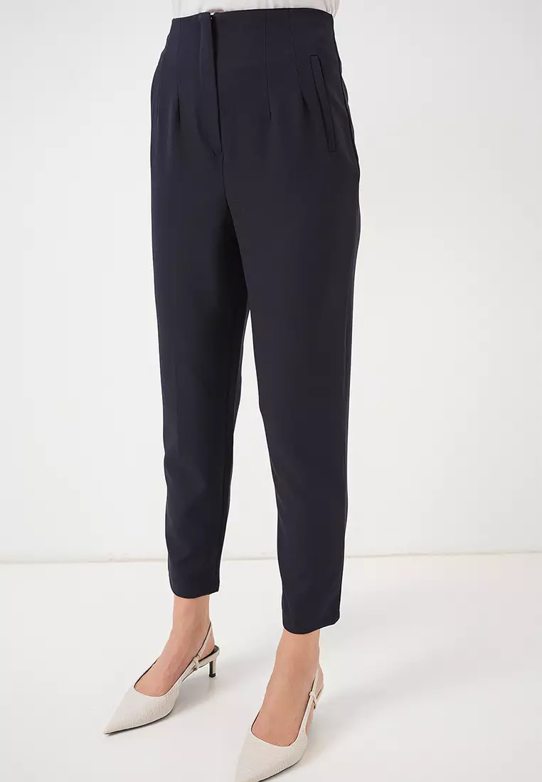 High Waist Ankle Trousers
