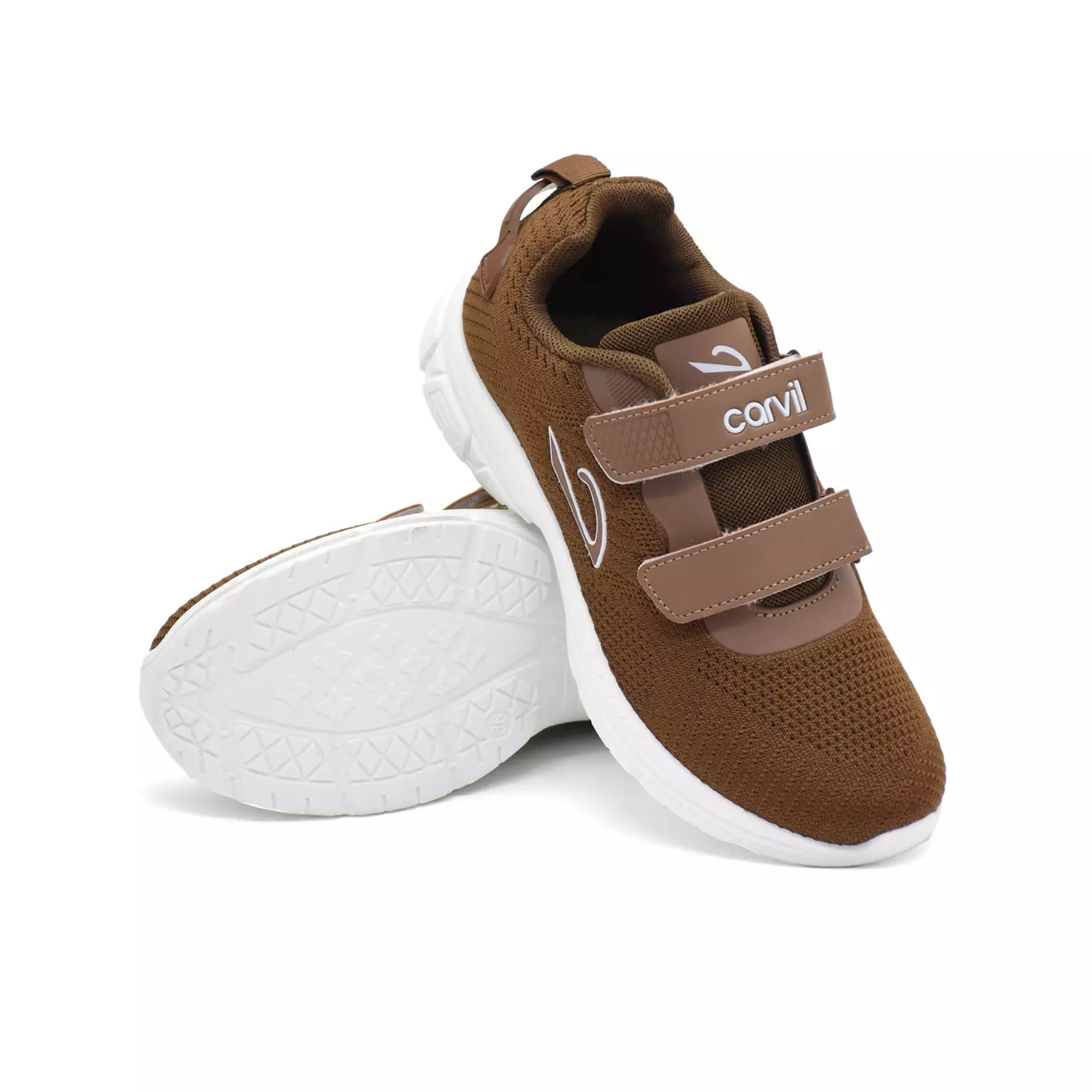Carvil Sepatu Sekolah Anak Ghani-01 LT Dark Brown