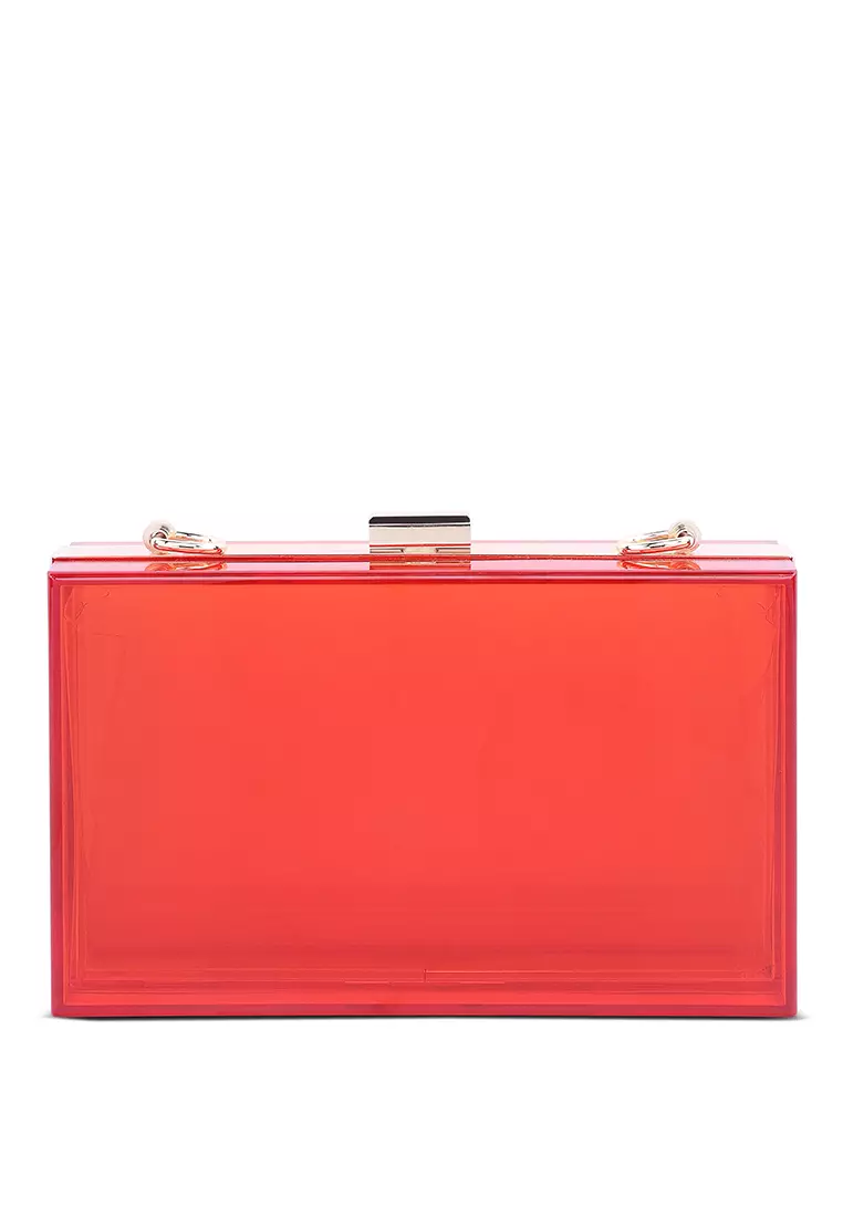 Red clutch sale