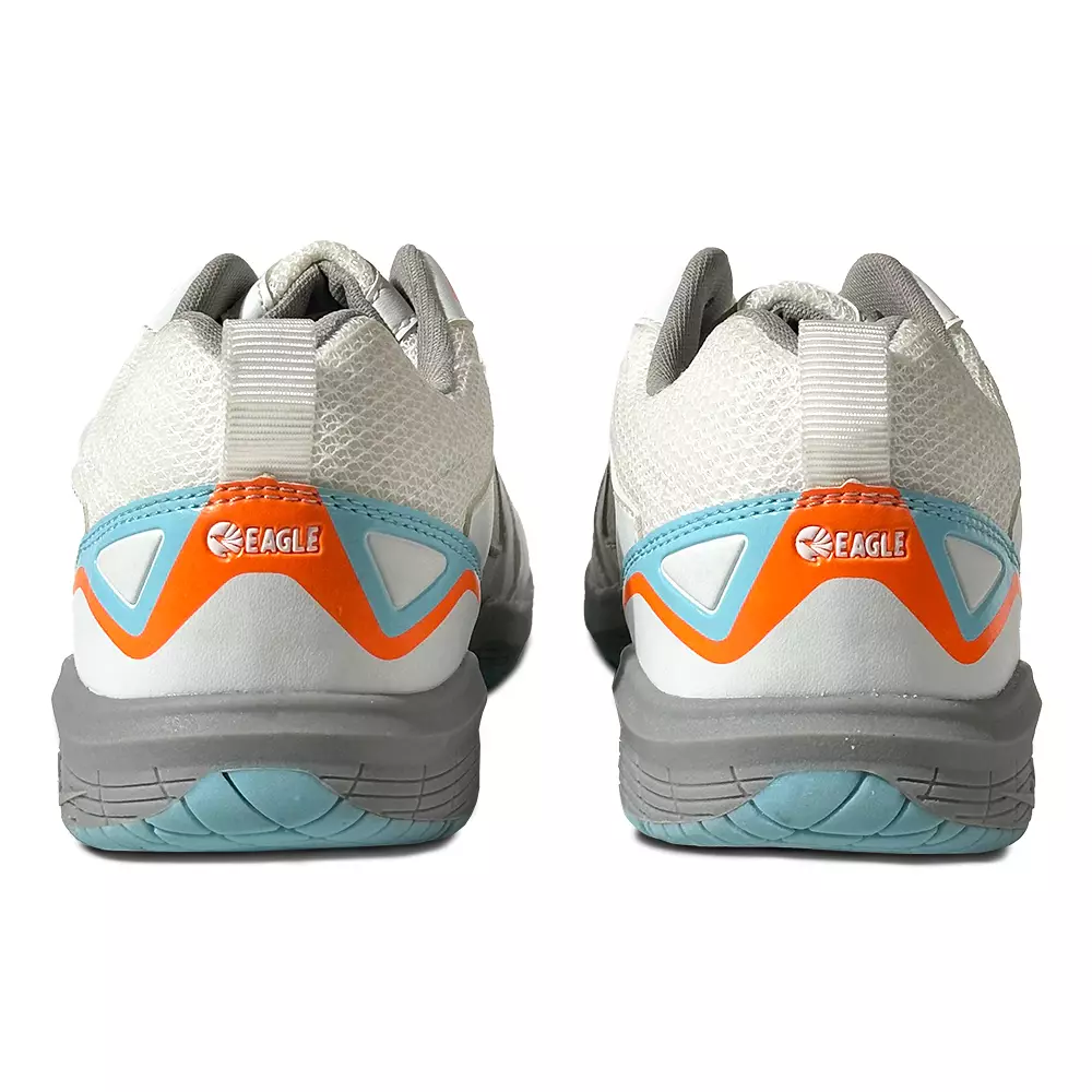 Eagle Sepatu Badminton Vector - PUTIH/ABU ABU
