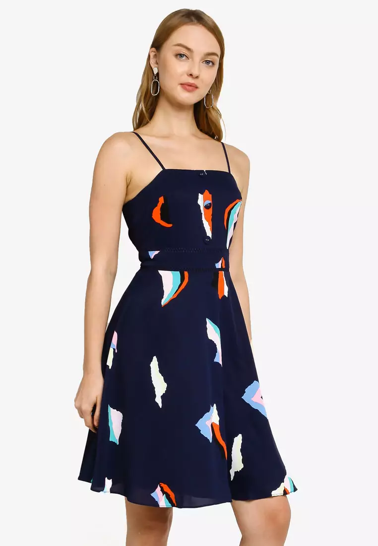 Buy Saturday Club Strappy Floral A-line Dress 2026 Online | ZALORA  Philippines