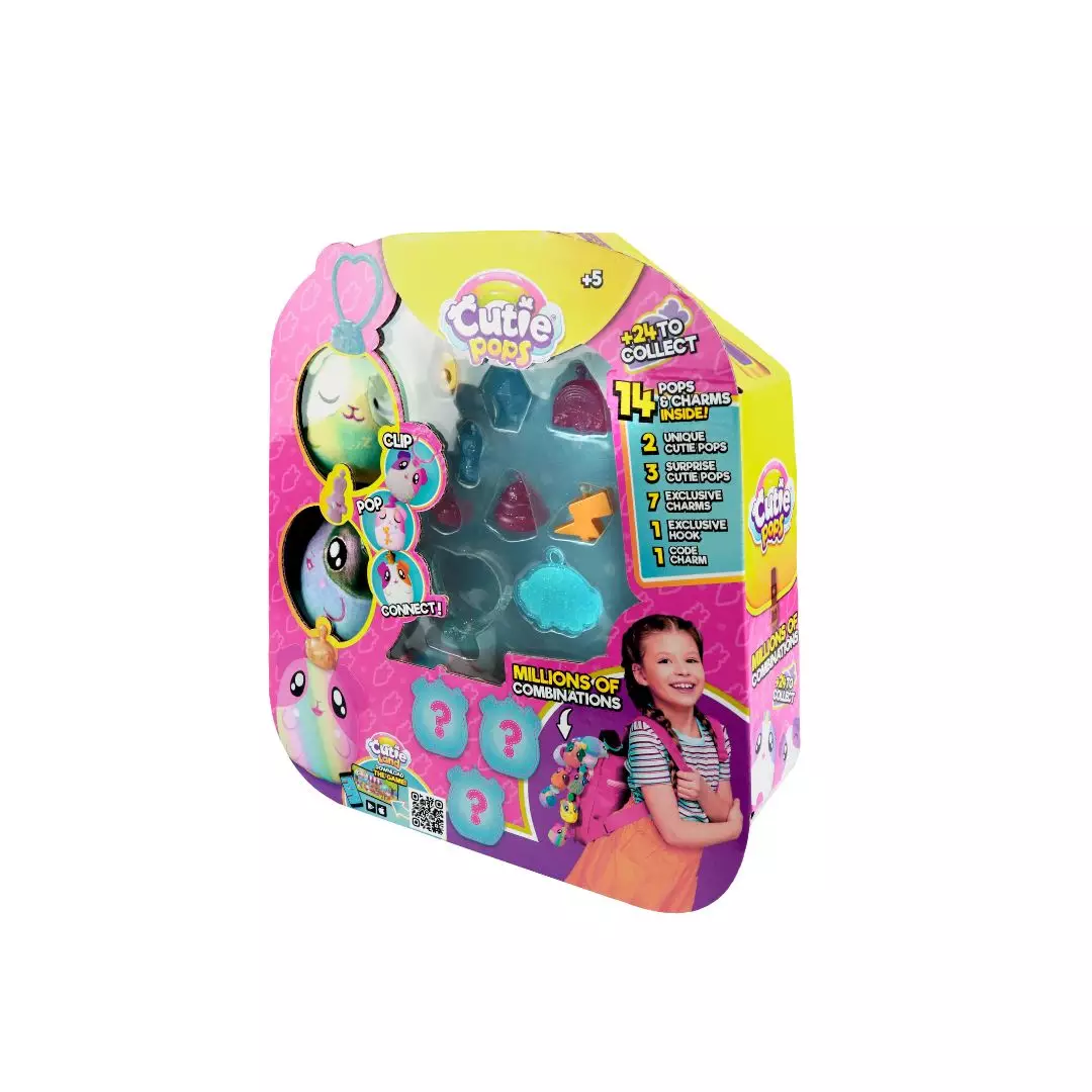 CUTIE POPS - CLIP, POP AND CONNECT - FIVE CUTIES BLIND PACK - MAINAN SURPRISE