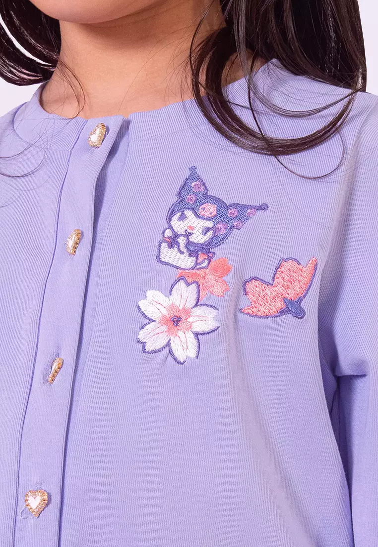 Purple kids cardigan outlet