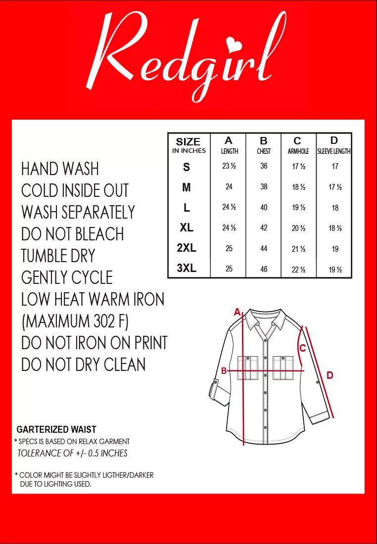 Bold Twill 3/4 Sleeves Collared Blouse