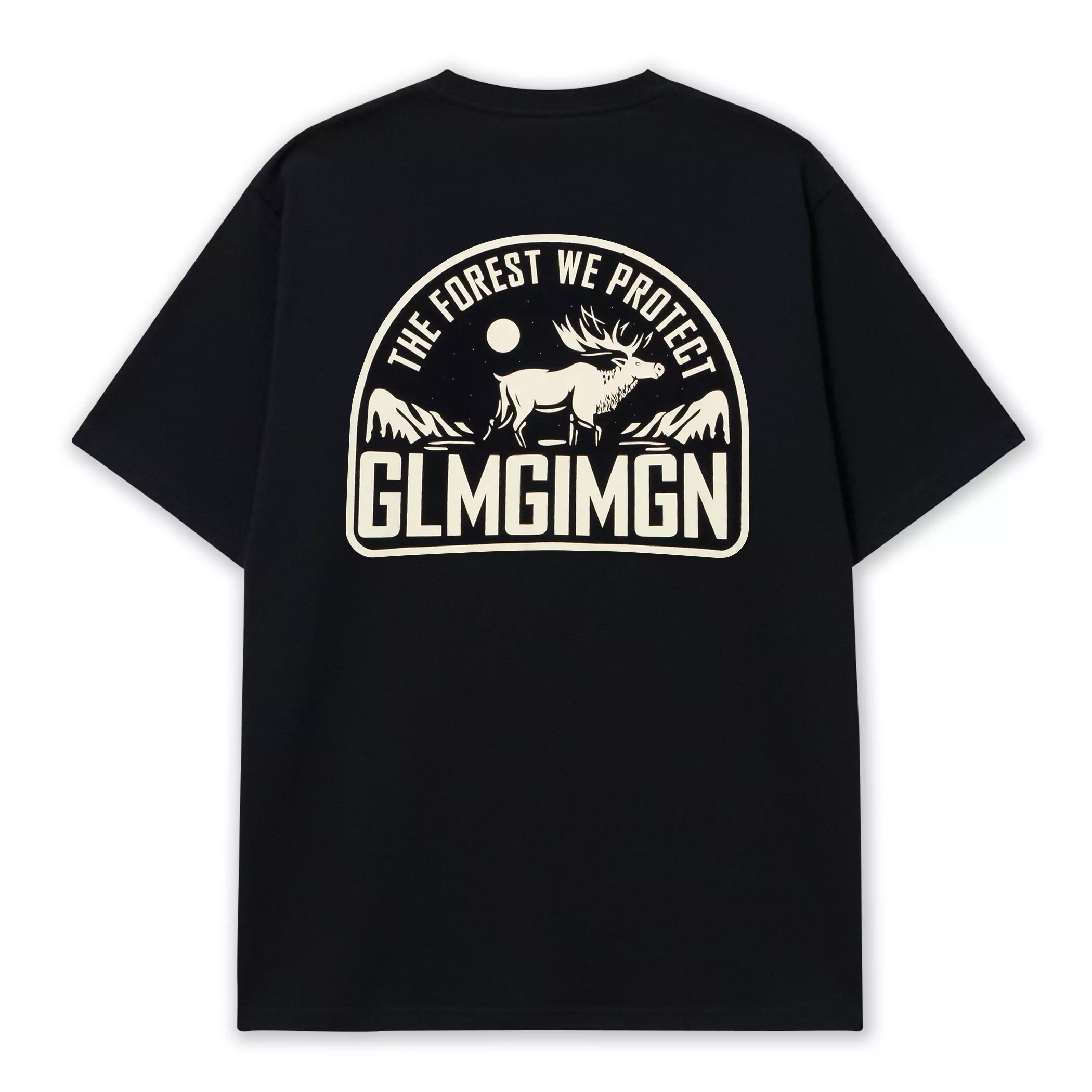 Kaos Design Forest Hitam Unisex