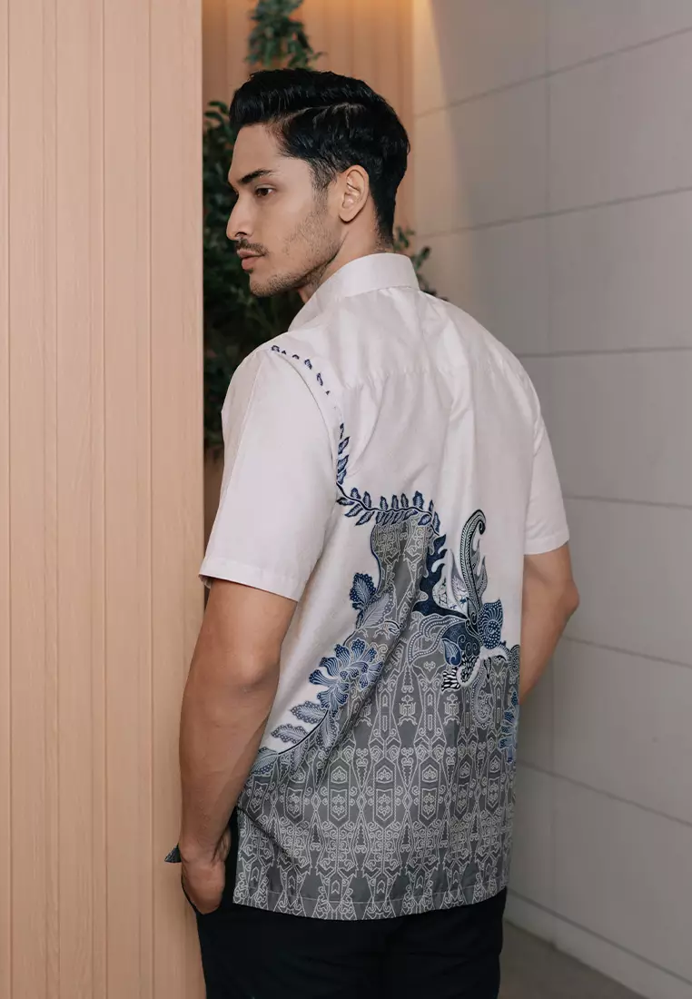 Hadinata Batik Premium Pria Kemeja Pendek Superfine Nirvana Nirmala