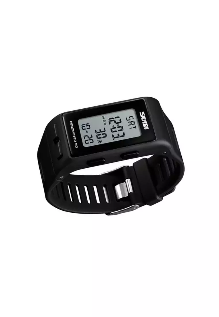 Jam Tangan Digital Sport Pedometer Kalori Waterproof 30m Strap Tali Material Silicone HJ10 ORIGINAL