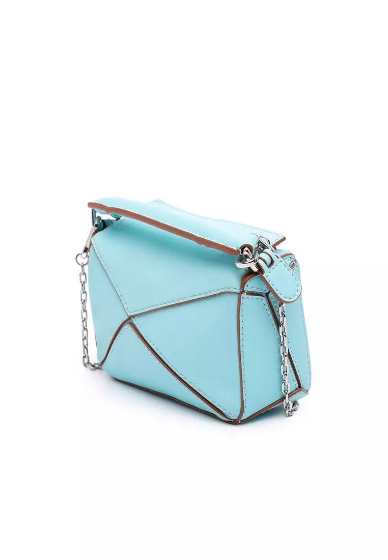 Pre-Loved Loewe Nano Calfskin Puzzle Satchel