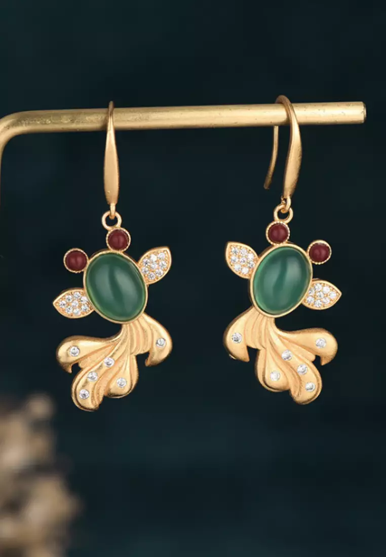 Asian style earrings hot sale