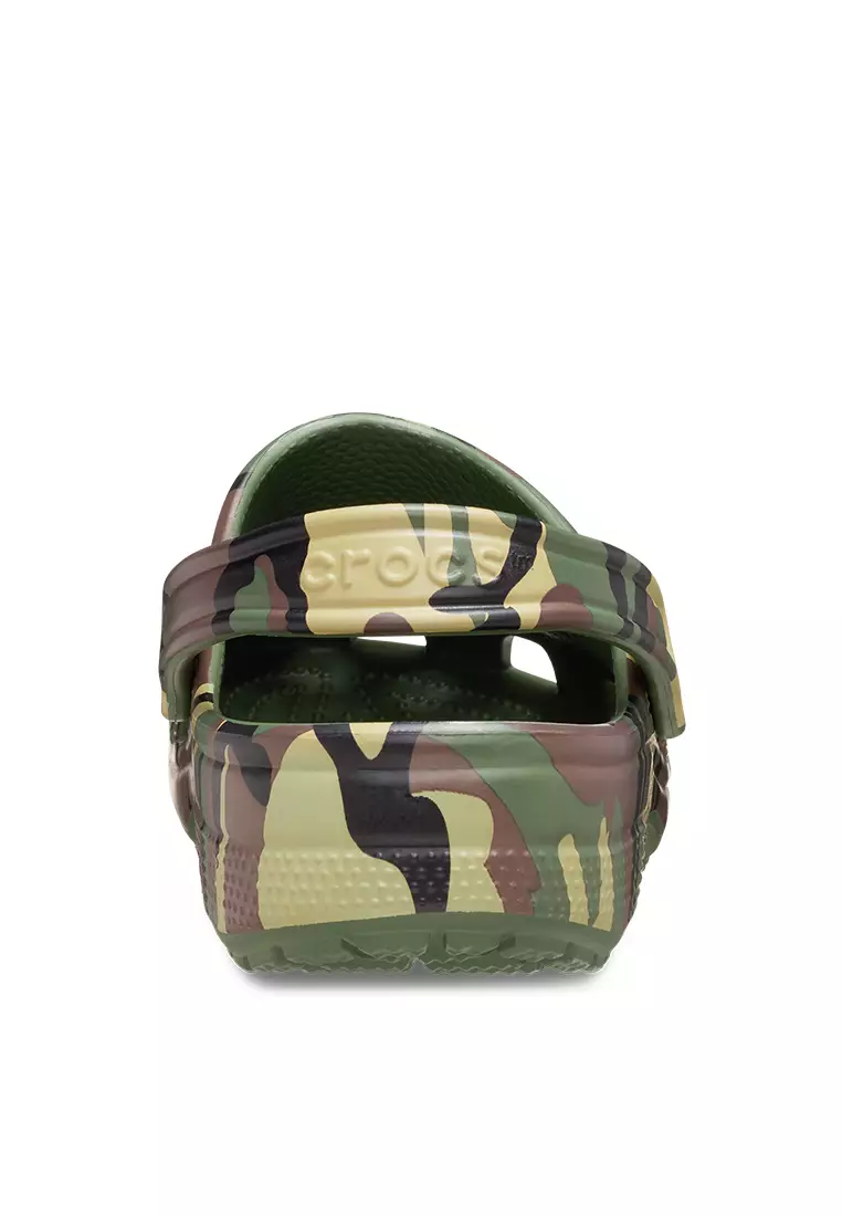 Crocs Unisex Classic Camouflage Clog - Army Green
