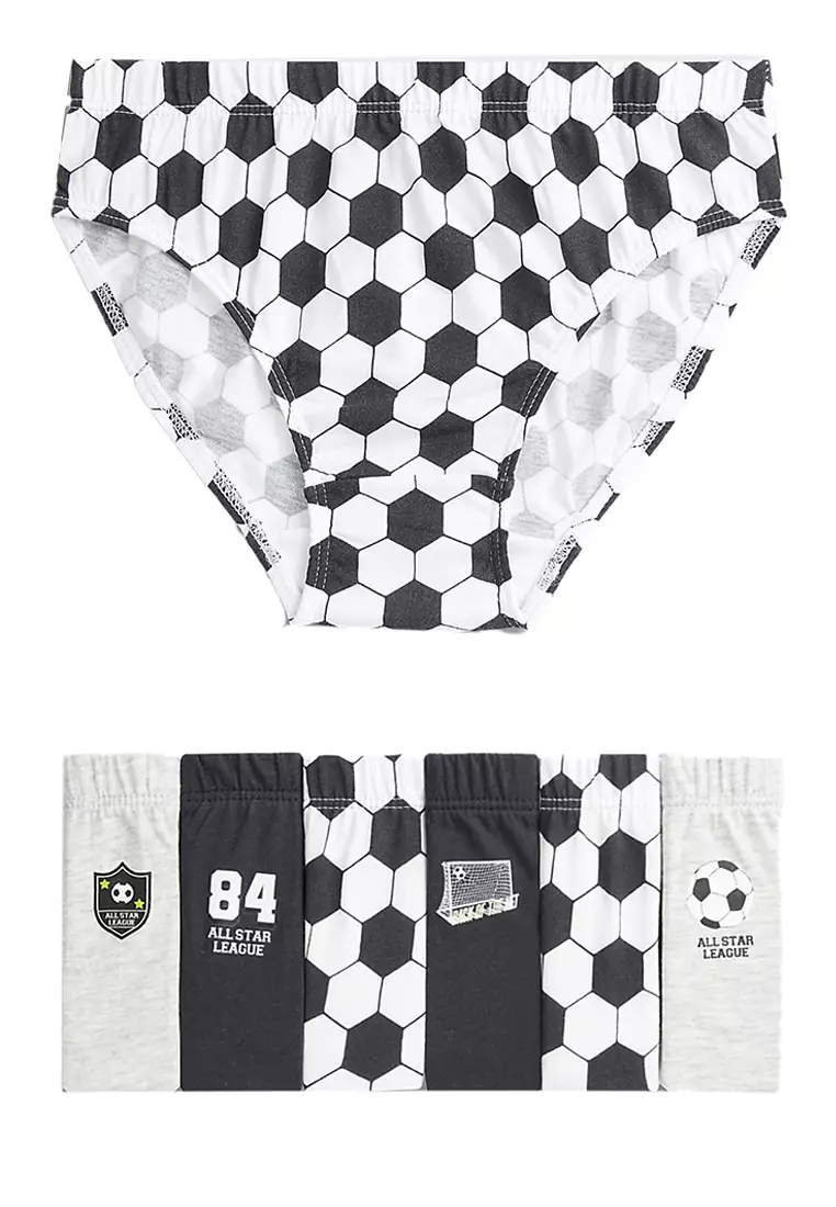 7pk Pure Cotton Football Briefs