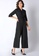 FabAlley black Collared Belted Jumpsuit 8FA97AAD500575GS_4