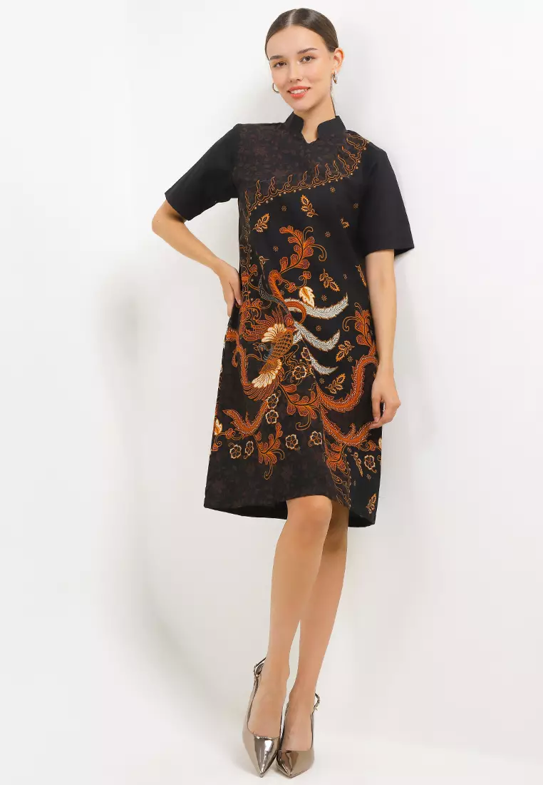 Adena Dress Batik Katun Wanita