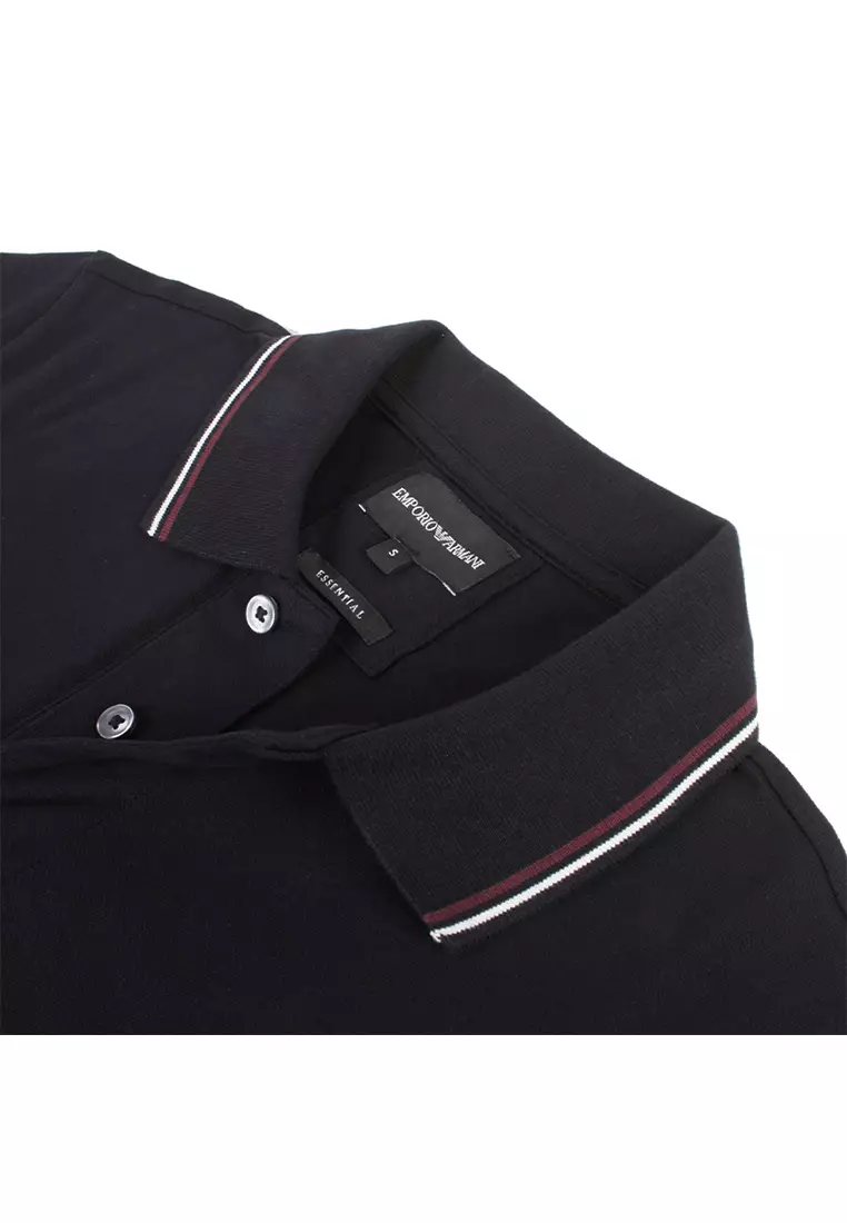 Mens armani 2024 long sleeve polo