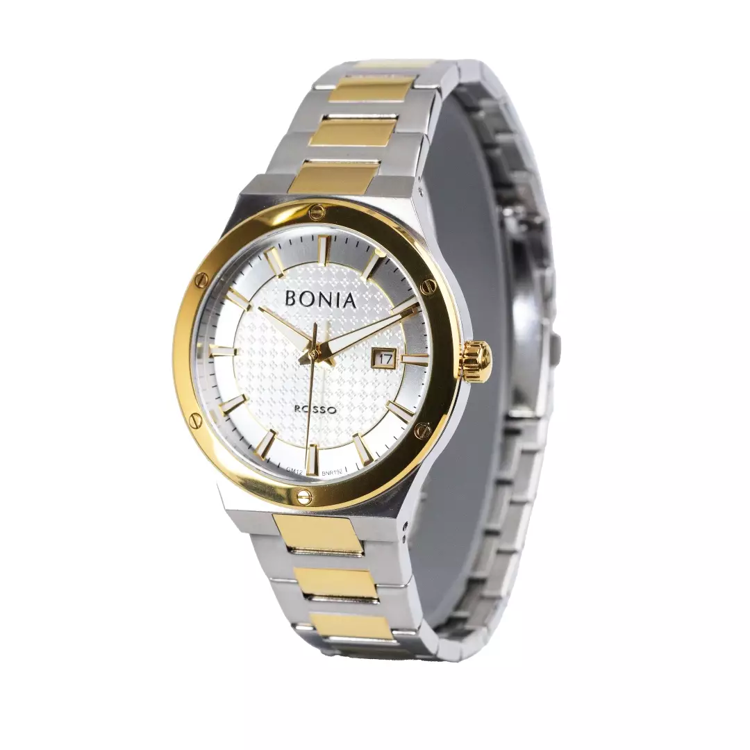 Jam Tangan Pria BONIA 2Tone Gold BR192-1112 Original