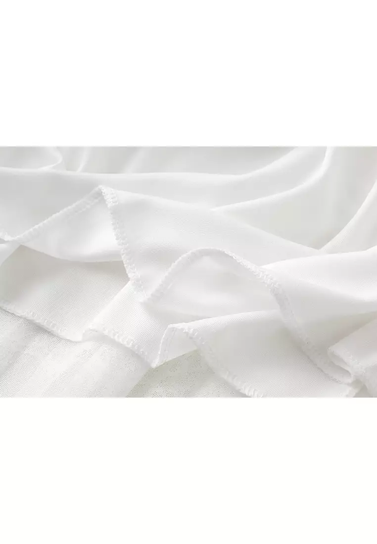 Spring/Summer High Waist Lace Stitching Mesh Skirt AF8585