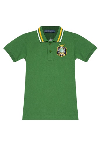 kids green polo shirt