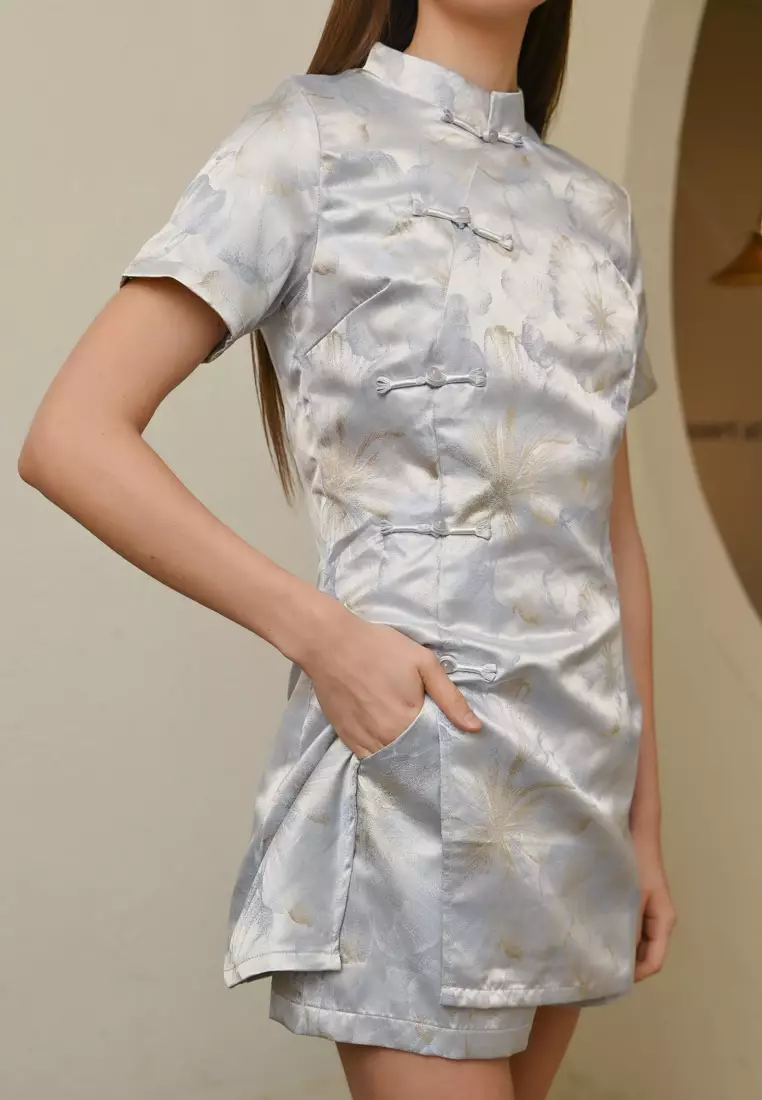 改良式旗袍两件套