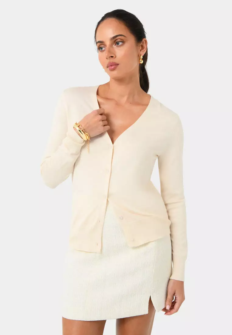 Nicolette V-Neck Knit Cardigan