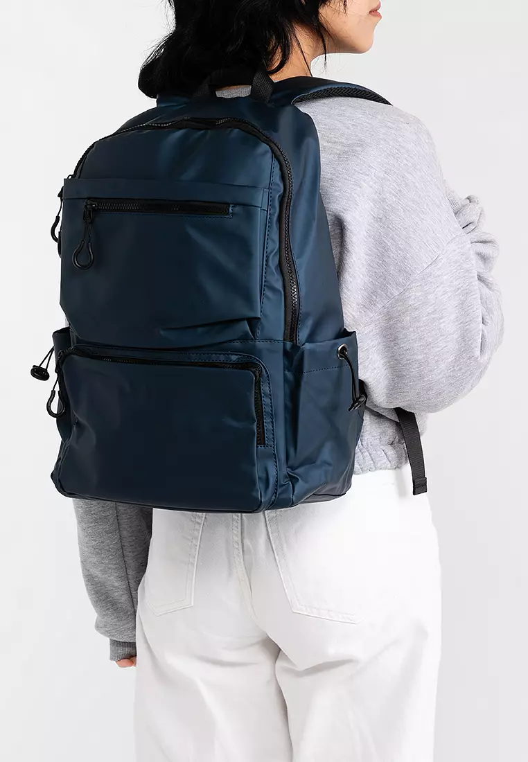Buy Bagstation PU Coated Fabric Backpack 2026 Online | ZALORA