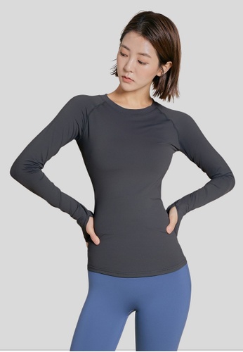 SKULLPIG grey Air Perfection Long Sleeve T-Shirt Quick-drying Running Fitness Yoga Hiking 8B92BAA3ADB91EGS_1