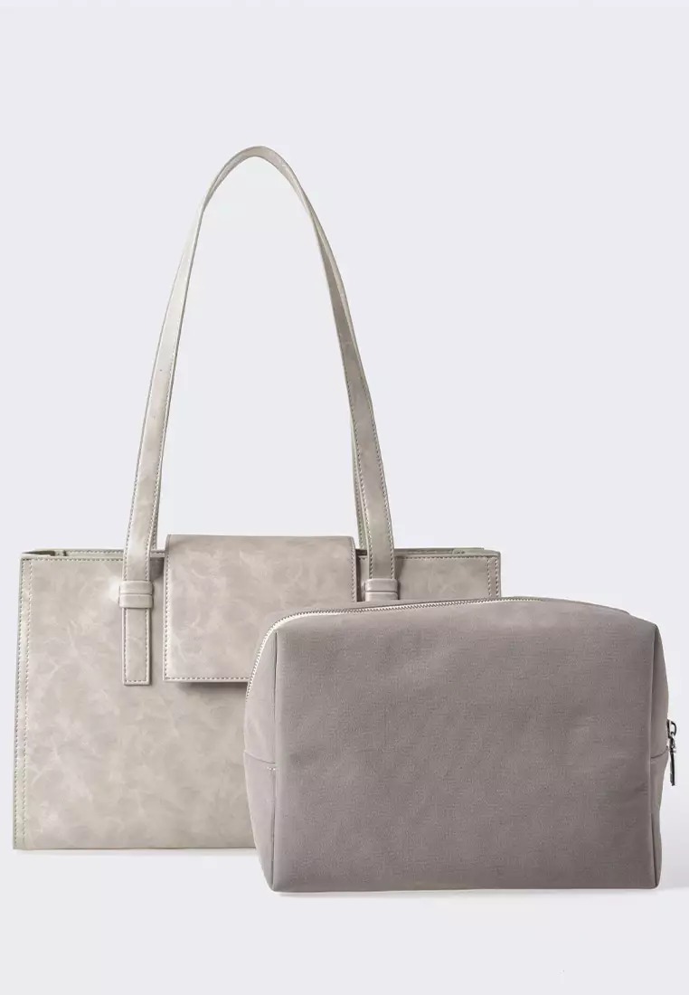 Ria Miranda Silver Nina Medium Box Bag