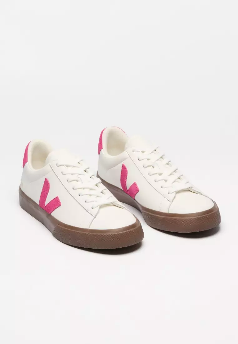 Campo Leather White Pink Bark Sneakers