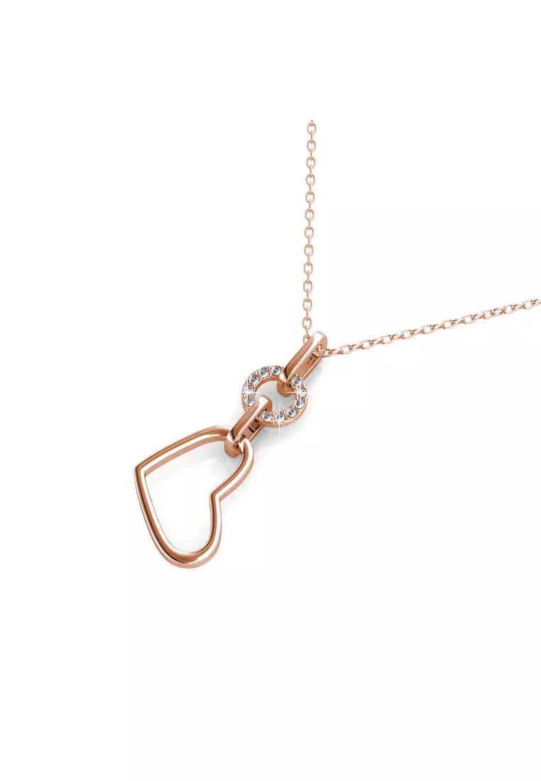 Love Circlet Pendant RG - Kalung Crystal by Her Jewellery
