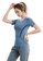 B-Code blue ZYS2030-Lady Quick Drying Running Fitness Yoga Sports Short Sleeve Top -Blue D0A04AA4A973BFGS_1