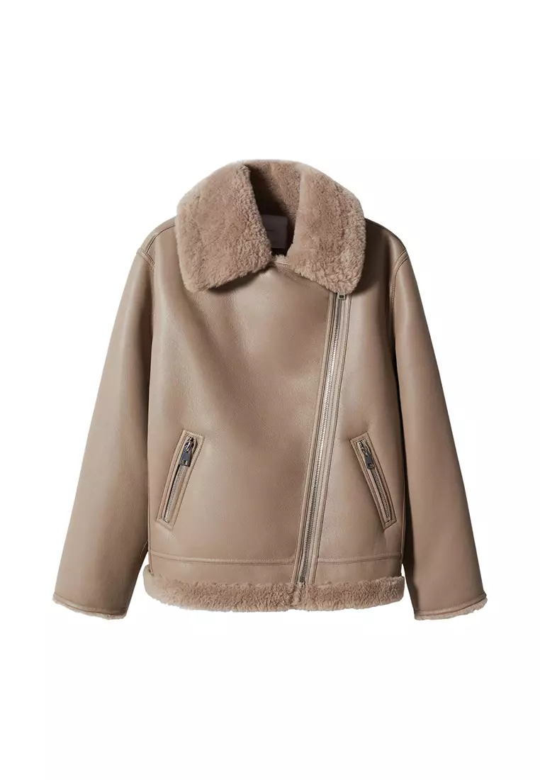 Faux Shearling-Lined Jacket