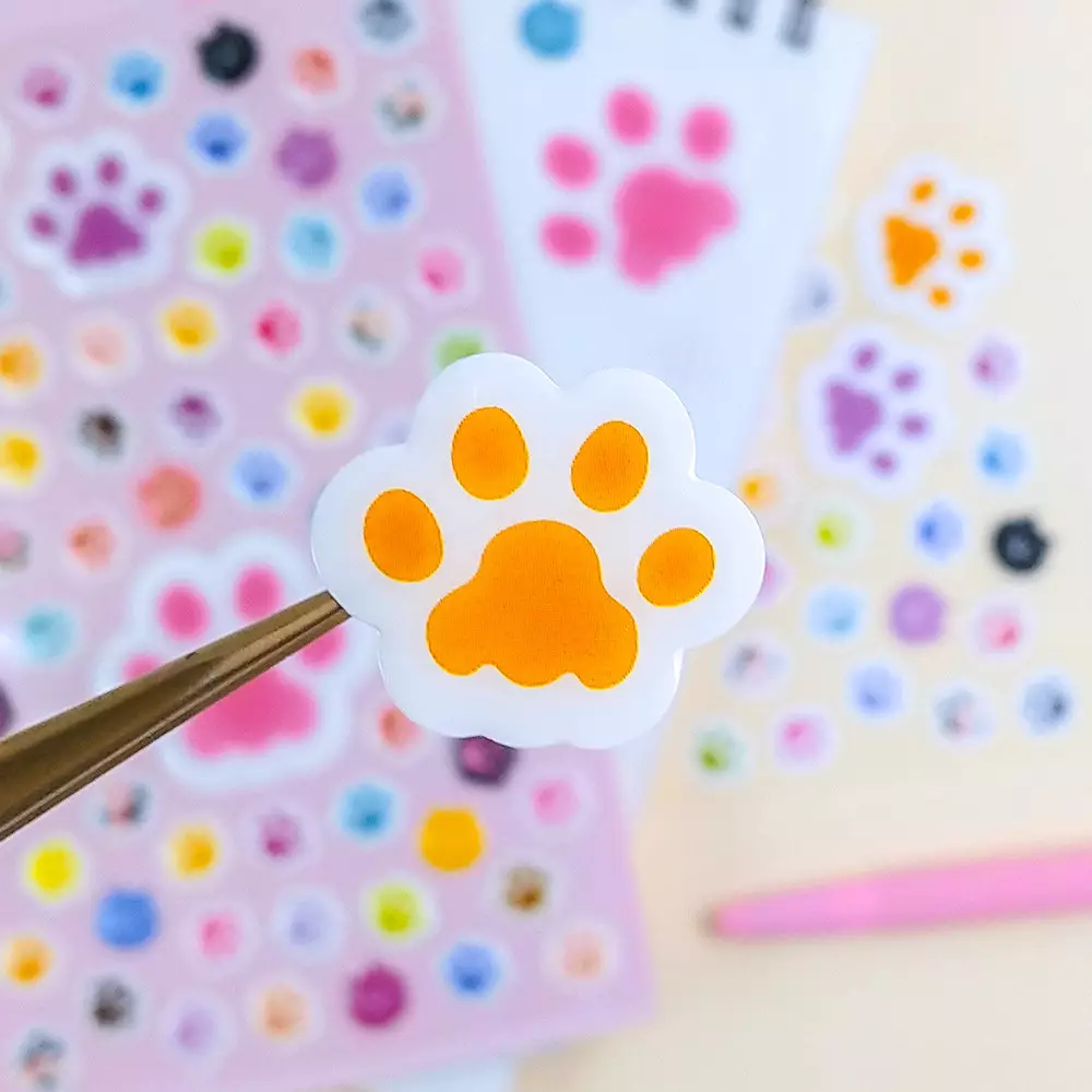 KIDDY FUN FUNNY STIKER JELLY CAT PAW S2 - MIX