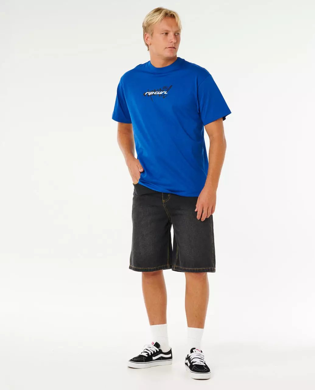 Rip Curl Men Inner Visions Blast Over Loose Tee - Electric Cobalt