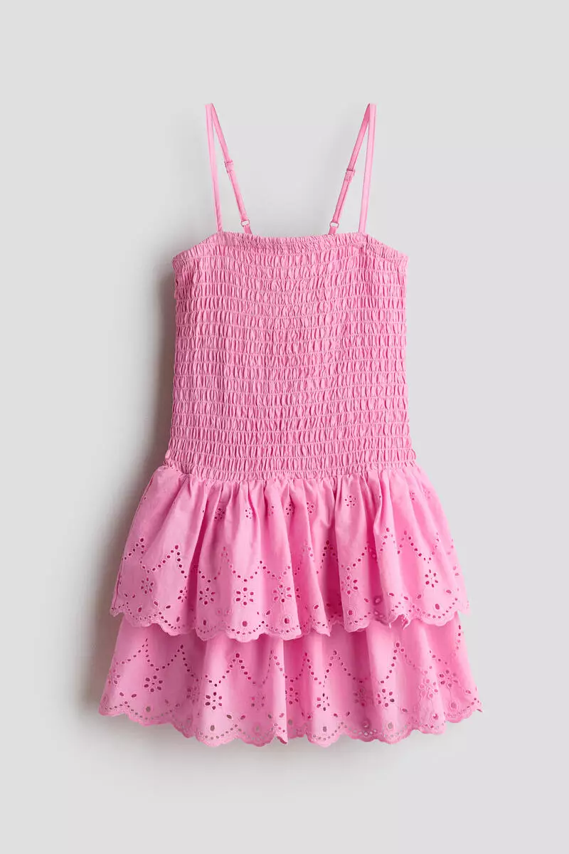 Smocked strappy dress