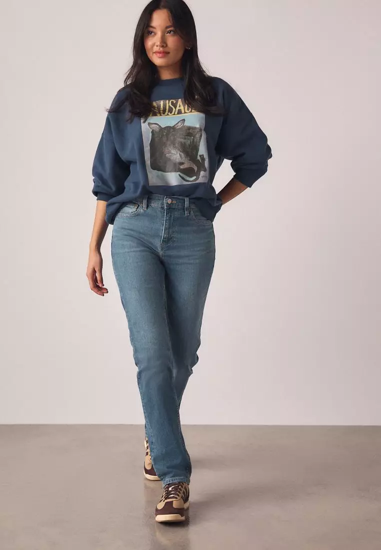 Mid Rise Stretch Slim Jeans