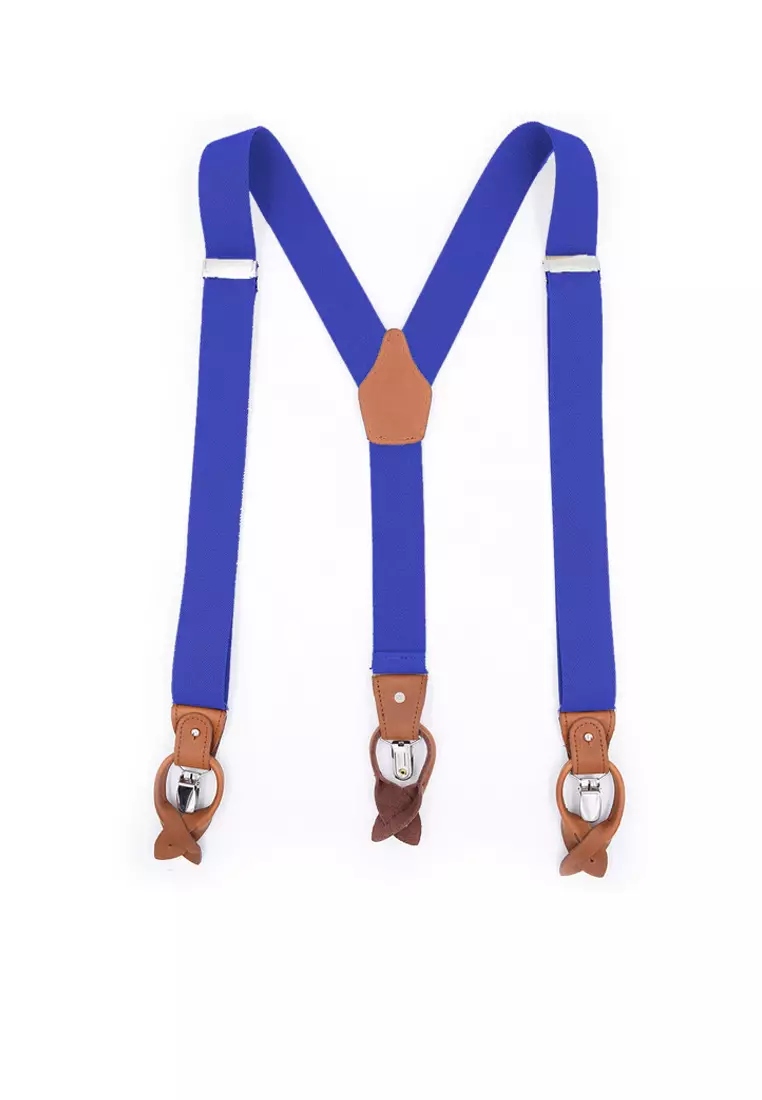 Men's Adjustable Elastic 6 Clips Suspenders