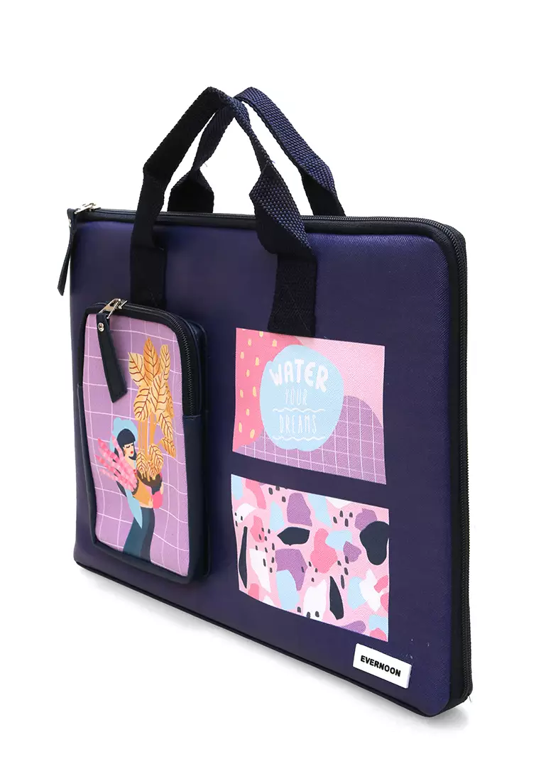 Jual Evernoon Tas Laptop Wanita Front Pocket Dengan Gambar Cantik Premium  Quality - Navy Original 2023